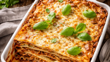 Palatschinken Lasagne mit Salat