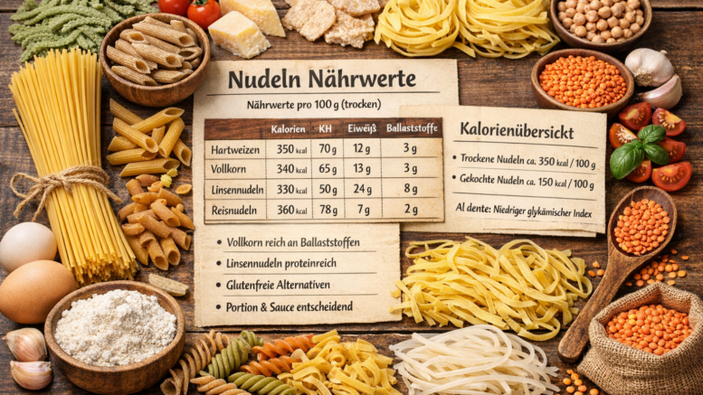 Nudeln Nährwerte